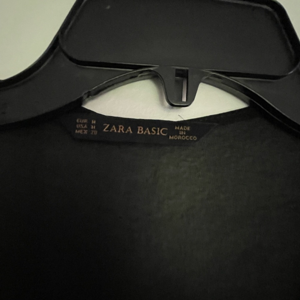 Zara basic light jacket, black. - Picture 2 of 3